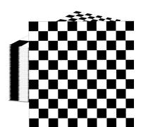 50 Count Black and White Checkered Paper Napkins, Disposable Cocktail Napkins with Racing Theme Checkerboard Design for Race Car Party, Birthday, Baby Shower, and Speed-Themed Table Decorations
