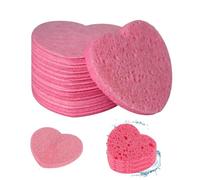 50 Count Compressed Facial Sponges 100% Natural Cellulose Sponge for Facial Cleansing Exfoliating Mask Makeup Removal Reusable Cosmetic Spa Sponges Face Washing Sponge Pads for Estheticians
