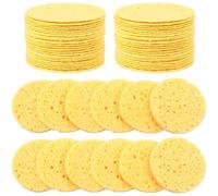 50 Count Compressed Facial Sponges, Cellulose Facial Sponges for Daily Cleansing, Compressed Face Sponge, Face Washing Sponge for Facial Cleansing Exfoliating Mask Makeup Removal