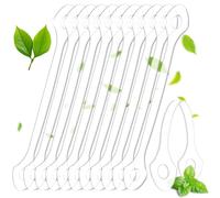 50 Count Disposable Tongue Scraper, Plastic Tongue Cleaner for Adults and Kids, Tongue Scrubber for Oral Care, Promote Fresh Breath