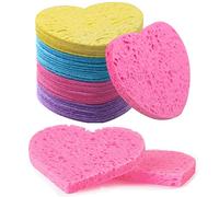 50-Count Facial Sponges Compressed, 100% Natural Cellulose Face Sponge Professional Cosmetic Spa Sponges for Face Cleansing, Exfoliating Mask, Makeup Removal for Travel and Home, Mixed