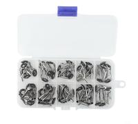 50 Count Fishing Rod Guide Ring Kit With Ceramic Tips, Ten Standard Sizes From 1.6mm To 3.8mm, Low-Friction For Line Protection(New Style)