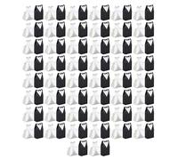 50 Count Paper Candy Boxes European Influence Bride and Groom Small Bag for Wedding Arrangement Planner Set