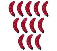 50 Count Soft Maggot Lures Designed for Compatibility with Common Rigging Methods and Retrieval Speeds (Red)