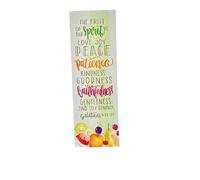50 Count The Fruit of The Spirit Bookmarks for Men, Women, Kids. 2" x 6" with A Glossy Finish. Thick Cardstock. A Nice Religious Bookmark for Hand-Outs for Church Or Sunday School. Galations 5:22-23
