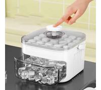 50-Cube Ice Maker With Easy Press Cap With Easy-Press Lid Large Capacity Ice Cube Machine Reusable Food-Grade Ice Cube Mold