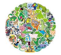 50 Cute Cartoon Dinosaur Stickers for Kids, Waterproof Dino Stickers for Stroller Scooter Scrapbook Skateboard Laptop, Boys Girls Gift Party Bag Filler