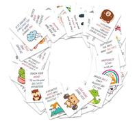 50 Cute Positive Affirmation Cards for Women, Kids, Teachers - Motivational Quote Cards with Adorable Designs - Pocket-Sized Uplifting Notes for Daily Inspiration, Gratitude & Encouragement