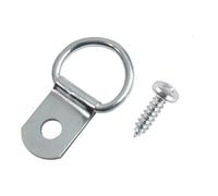 (50) D Rings & Screws Picture Frame Hanging Nickel 2, 10, 20, 50, 100, 500 Framing