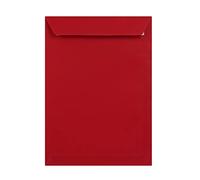 50 Dark Red C4 (to fit A4) Envelopes - 324mm x 229mm - Straight Pocket Flap Peel/Seal Red Coloured Envelopes - 120gsm Clariana Paper - to Fit A4 Inserts (Unfolded)