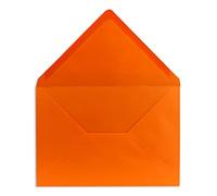 50 DIN C5 envelopes orange - 16.2 x 22.7 cm - 100 g m² wet glue pointed flap - from The series COLOURS-4-YOU Glüxx-Agent