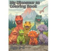 50 dinosaur coloring book: Awesome 50 Dinosaur Coloring Book Kids 5-8