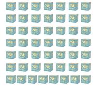 50 Eid Celebration Candy Paper Box Designed for a variety of Festival Events Holiday Party Accessories Functional Decorative Style