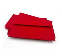 50 Envelope, Red, Vermilion Red, 220 mm x 110 mm, Adhesive Strips