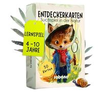 50 Explorer Cards for Children - Outdoor Treasure Hunt and Discover Nature I Exciting Search Game I Educational Game & Gift for Girls and Boys I Games from 4, 5, 6, 7, 8 Years