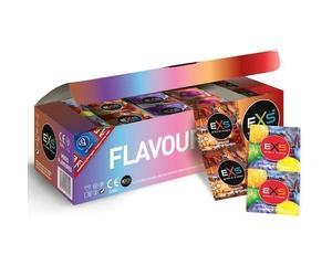 50 EXS Mixed Flavoured Condoms - Hot Chocolate, Strawberry, Cola, Bubblegum UK