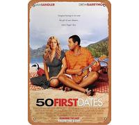 50 First Dates movie Posters 8 x 12 Inches - Vintage Metal Tin Sign for Home Bar Pub Garage Decor Gifts