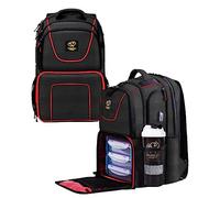 50 FIVE ONE NINE 519 Fitness Meal Prep Backpack,Insulated Cooler Lunch Backpack with Computer Compartment,Cooler Rucksack,3 Meal Containers,2 Ice Packs and Protein Shaker(Black),17 * 10 * 11Inches