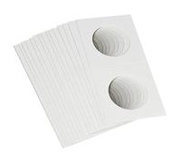 50 Flips Cardboard Holders Pure Wood Pulp for Storage | Fold-over design for quick sorting, multiple opening fits from 17.5 mm to 40 mm, snug grip without rattling, transparent