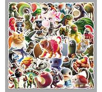 50 Foreign Mountains and seas Classics Graffiti Stickers, Personality Parody Animal Decoration, car Computer Tablet Stickers