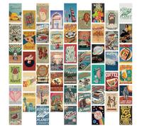 50 Fresh Art Decorative Landscape Postcard Blank Art Vintage Postcards Outdoor Wall View Post Cards Scrapbook Decoration Cards Different Images for Greeting Family Lovers Friends Birthday