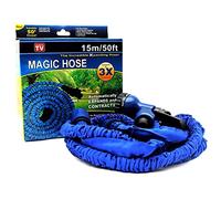 SHATCHI Expandable Magic Hose Flexible Durable Water Pipe Garden Car Wash Inbuilt 7 Functions Spray Gun, 50ft/100ft, Multi