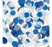 50 g Confetti for Birthday & Wedding - Pack of 5000 Large Glitter Paper Confetti 2.5 cm for Scatter Decoration, Table Decoration for Carnival, Parties & Festival Decoration, Blue White