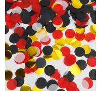 50 g Confetti for Birthday & Wedding - Pack of 5000 Large Glitter Paper Confetti 2.5 cm for Scatter Decoration, Table Decoration for Carnival, Parties & Festival Decoration, Black Red