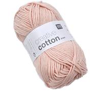 50 g Creative Cotton Aran cotton crochet, 85 m run length, ball Fb. 02 pastellrosa