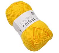 50 g Creative Cotton Aran Crochet yarn Cotton 85 m Barrel length/Ball - Fb. 68 banana