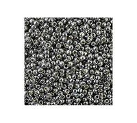 50 g Toho seed beads 11/0 (2.2 mm) permanent finish galvanised gunmetal grey (#pf568) (seed beads grey)