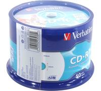 Verbatim CD-R AZO Wide Inkjet Printable no ID 700 MB 52x 50 pc(s)