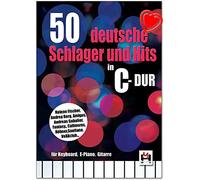 50 German beats and hits in C major and light bass accompaniment,Gathers 50 of the most popular German beaters, Amigos, Andreas Gabalier ... ( Sheet notes with colourful heart-shaped notes)