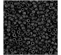 50 Grams Miyuki Delica Bead 11/0 Opaque Matte Black Bulk Bag DB0310-50