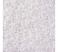 50 Grams Miyuki Delica Bead 11/0 Opaque White Pearl Luster Ceylon Bulk Bag DB0201-50