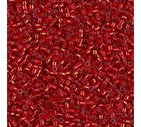 50 Grams Miyuki Delica Bead 11/0 Red Dyed Silver-Lined Bulk Bag DB0602-50