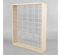 50 Grids Acrylic Display Case For 1/64 Car Model Diecast Car Matchbox Showcase