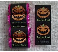 50 Happy Halloween MINI Love Hearts Sweets - Spooky Pumpkin