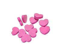 50 Heart Design Buffing Pads, Non-Abrasive Soft Sponge Surfaces Portable Manicure Set for Fragile/Sensitive Care NonDamaging Sponges Nails File