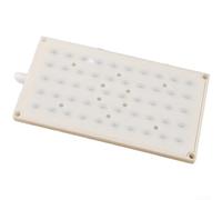 50 Hole Cream Plastic Shower Head Providing Customizable Water Flow And Even Distribution Designed For Standard 1/2 Inch Threads To Fit Most Shower Systems Without Taking Extra Space