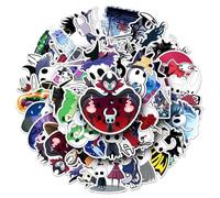 50 Hollow Knights Silksongs Stickers, Cute Figures Waterproof Sticker, Game Hollow Knights Vinyl for Mug, Skateboard, Book