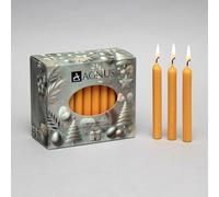 50 Honey Christingle Candles 4.5" Honey Colour - Christmas Tree Baumkerzen Christingle Chime Pyramid - Smokeless, Dripless, - Household, Dinner, Kosher, Unscented, Clean,