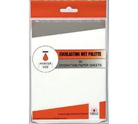 50 Hydration Paper Sheets Everlasting Wet Palette - Painter Size White