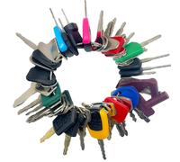 50 Ignition Switch Starter Plant Digger Keys, Construction Machine Ignition Keys Set for Cat JCB Kubota Volvo, Machinery Plants, Dumper, Agricultural, Excavator,Trucks, Graders, Dozers, Backhoes