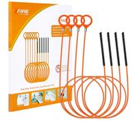 50 Inch Anti-break Metal Drain Snake, Hair Clog Remover, Drain Cleaner Tool with Nylon Coating Sink Snake, Drain Clog Remover for Shower, Bathroom Sink Tub (4 Pack)