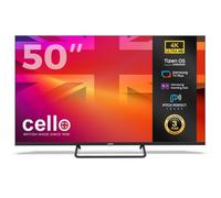 Cello C5025TZ Frameless 50 inch 4K Ultra HD Large Smart Powered by Samsung Tizen Operating System Cloud Gaming without Console - Bluetooth, HDMI, USB & Wi-Fi Connectivity - 2025 Model Made in UK