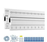 50 Inch Heavy Duty French Cleat Hanger, Heavy Mirror Mounting Hardware & Picture Hanging kit, Wall Mount Brackets for Cabinets, Shelf, Headboard - Z Clips 2 Pairs up to 500 lbs