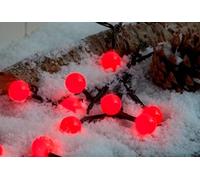 50 Indoor/Outdoor Battery Operated Red Berry Lights with Timer
