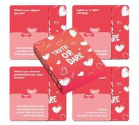 50 Interactive Playing Cards for Couples Truth or Dare Romantic with Funny Questions and Bold Challenges Married Couple Dating Game for Date Night Party Drinking Adults