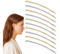 50 Jumbo Bobby Pins, 3.34 Inch Metal Hair Clips Hair Pin Bobby-pins Hairpins Hair Accessories for Women Thick Long Updo Hair Style (Gold & Silver)